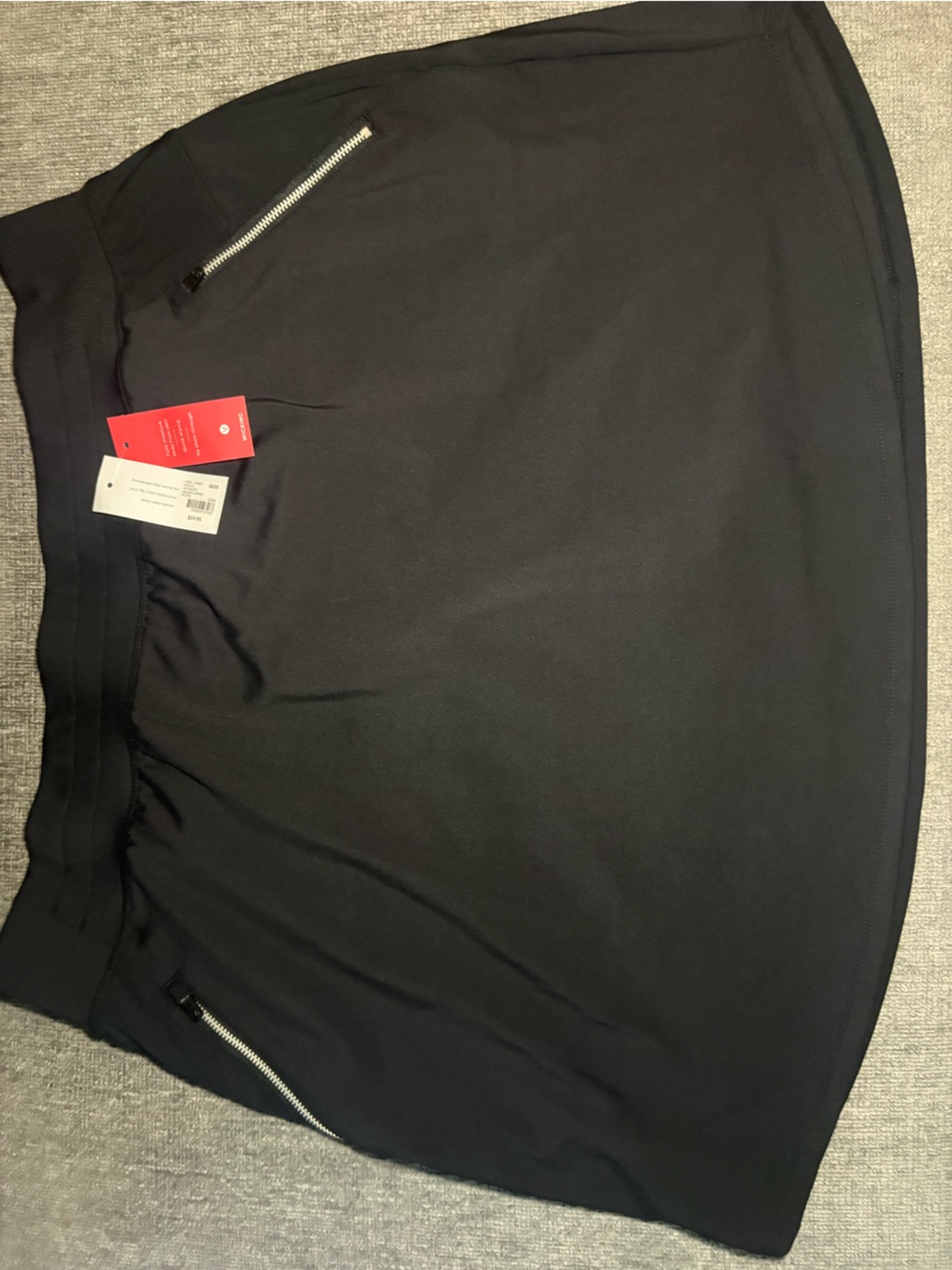 Livi Active Black Women’s Skort with Zipper Detail